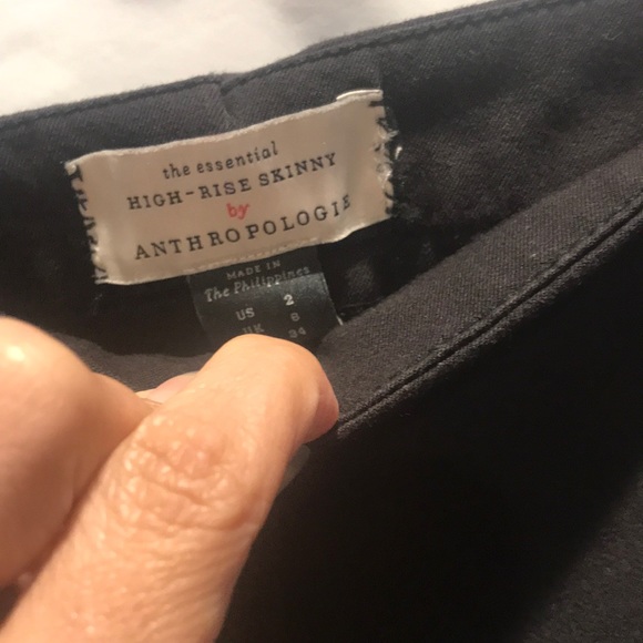 High rise Anthropologie leggings with split bottom - Picture 2 of 3